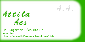 attila acs business card